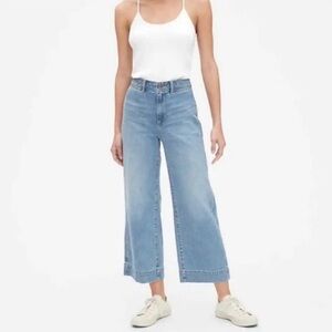 Gap High Rise Wide Leg Crop Jeans Size 8/29